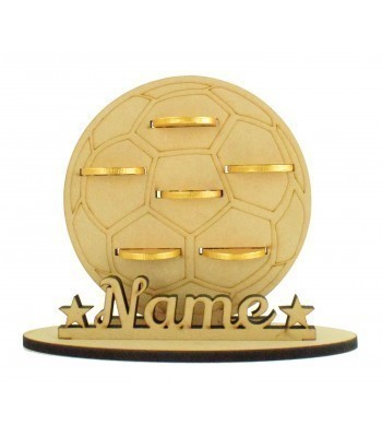 6mm Football Shape Chocolate Coin Holder on a Stand - Stand Options